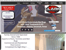 Tablet Screenshot of clarkpestremedy.com